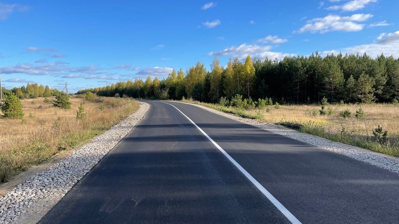 В Пензенской области завершен ремонт участка дороги «Русский Камешкир – Бегуч»
