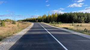 В Пензенской области завершен ремонт участка дороги «Русский Камешкир – Бегуч»