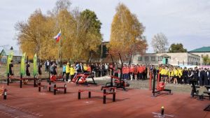 В Лунинском районе открыли спортплощадку ГТО с цифровыми тренажерами