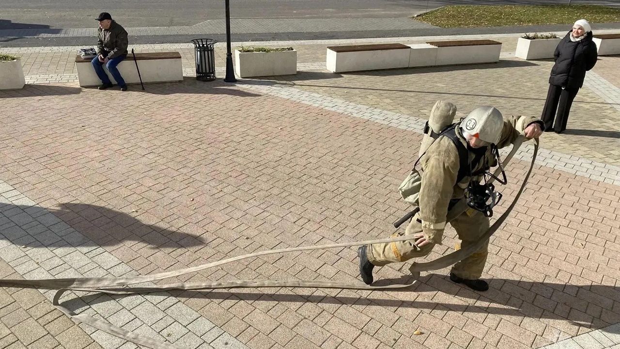 В Никольске провели тренировочное пожарно-тактическое учение