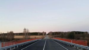 В Камешкирском районе завершается ремонт моста через пруд Озерный