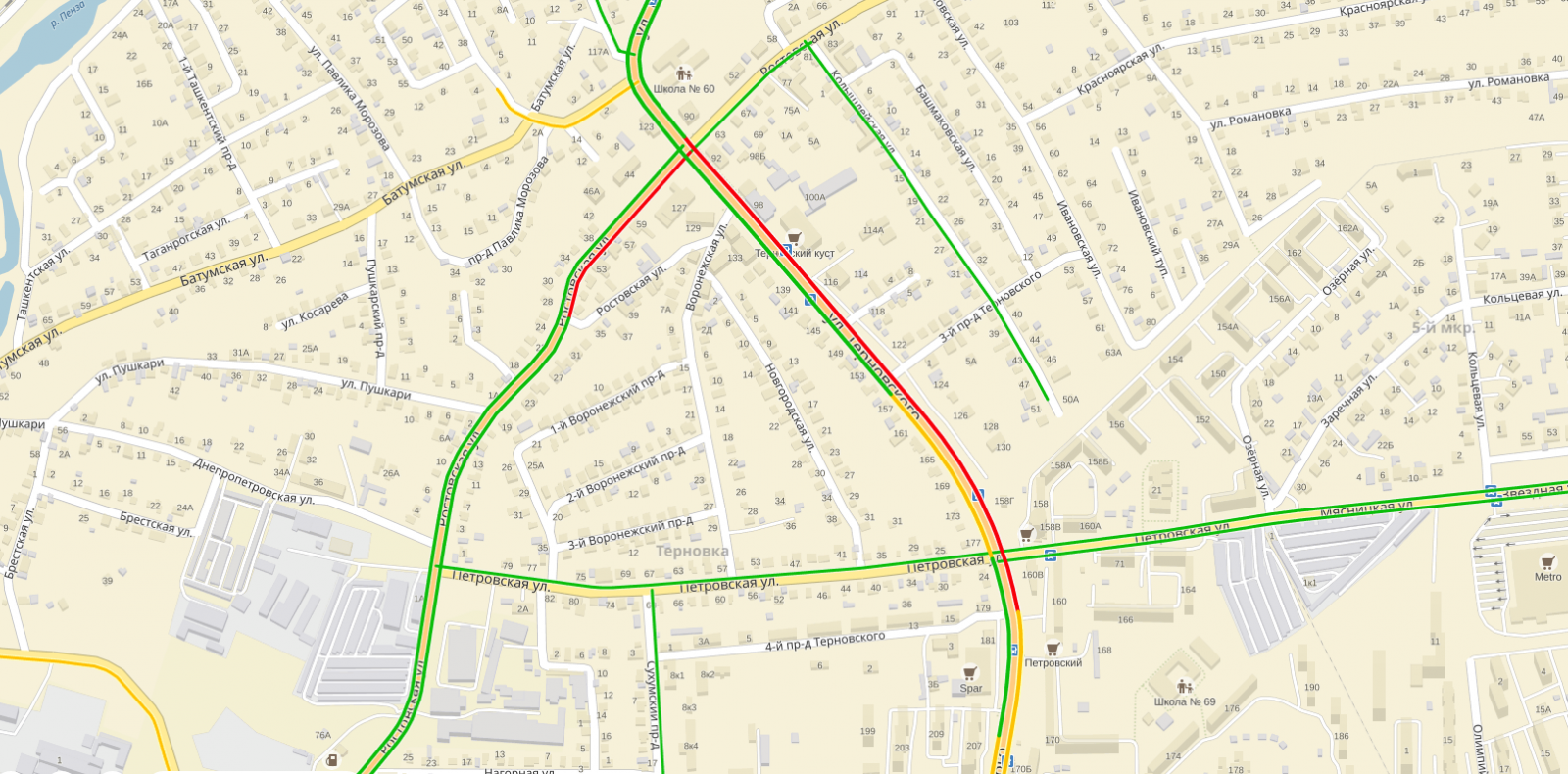 Сухумский проезд пенза. Проект объездной дороги Пенза. Терновского 203 Пенза на карте. Пенза дорога по ул. Бутузова карта дороги подробная с.