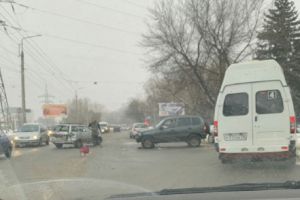 В Пензе из-за столкновения двух машин образовалась огромная пробка