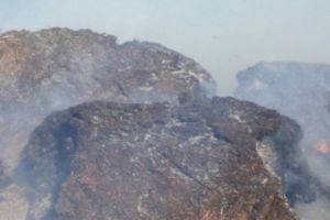 В Кузнецком районе Пензенской области загорелось замороженное сено