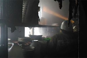 Утром в Пензенской области огонь охватил магазин площадью 240 квадратных метров