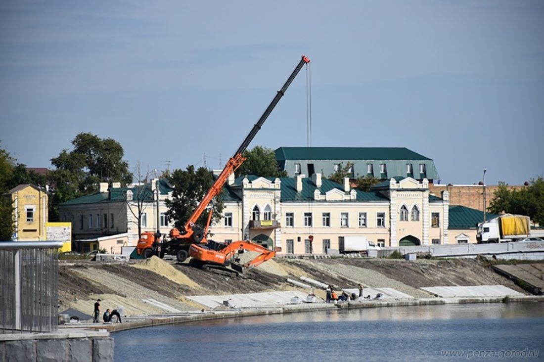 Реконструкция правого берега Суры. Город на берегу р Суры центр производства.