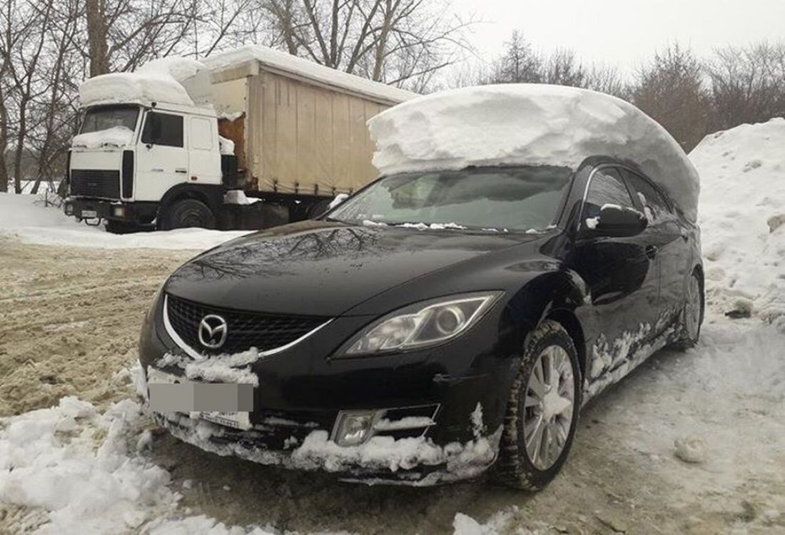 Пензенский автовладелец назвал главный минус «снежной шапки» на машине