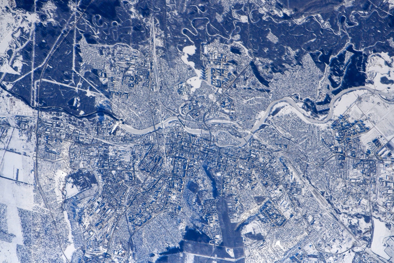 Зимние спутниковые снимки