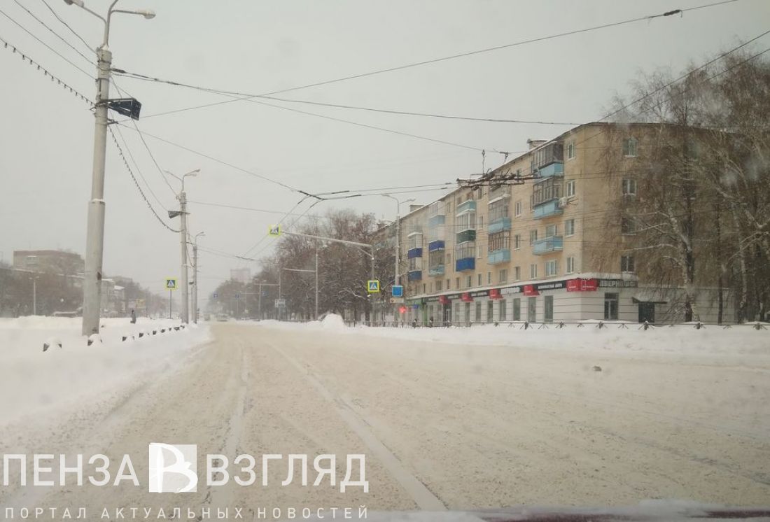 Пенза утонула в снегу. Фото