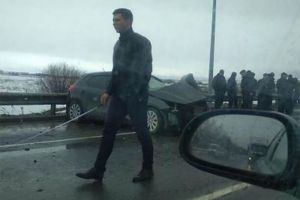 Опубликовано видео с места смертельной аварии с участием автотрала на трассе «Урал» в Пензенской области