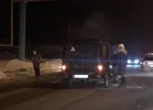 Пензенцы сняли на видео последствия столкновения «ВАЗа» и «УАЗа»
