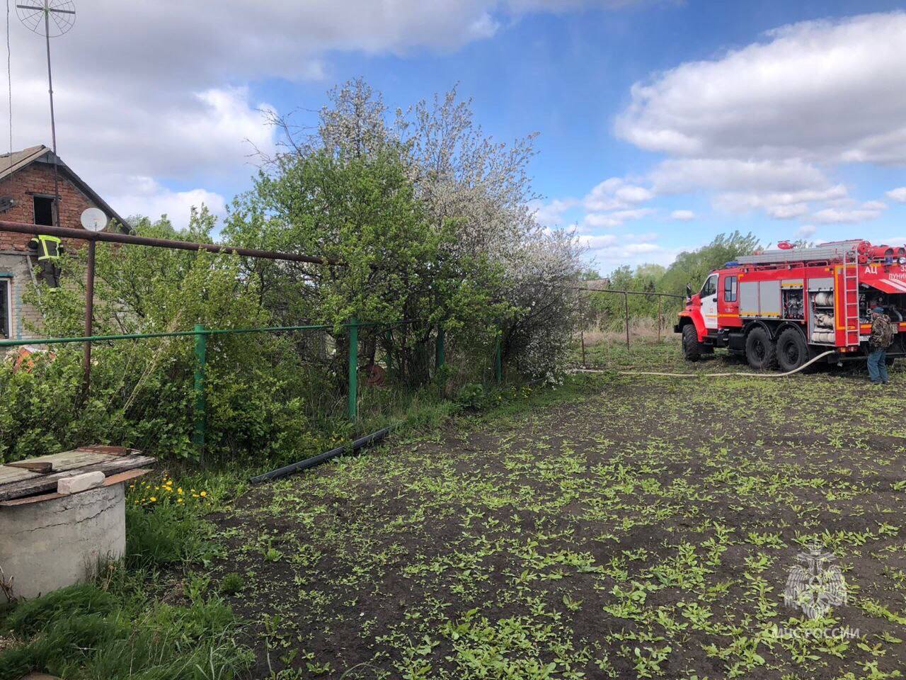 При пожаре в Лунинском районе погиб пожилой мужчина