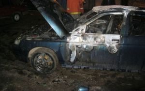 Ночью в Пензе при неизвестных обстоятельствах сгорел автомобиль