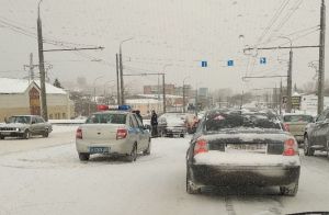 На Бауманском мосту в Пензе произошло массовое ДТП