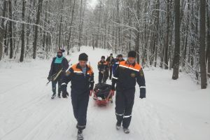 В Пензе из леса спасли пострадавшего лыжника